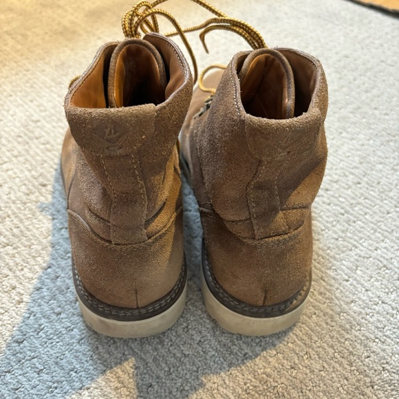 Mens Sperry Top Sider Gold Cup Lug Lace Boot Tan Suede - Picture 3 of 7